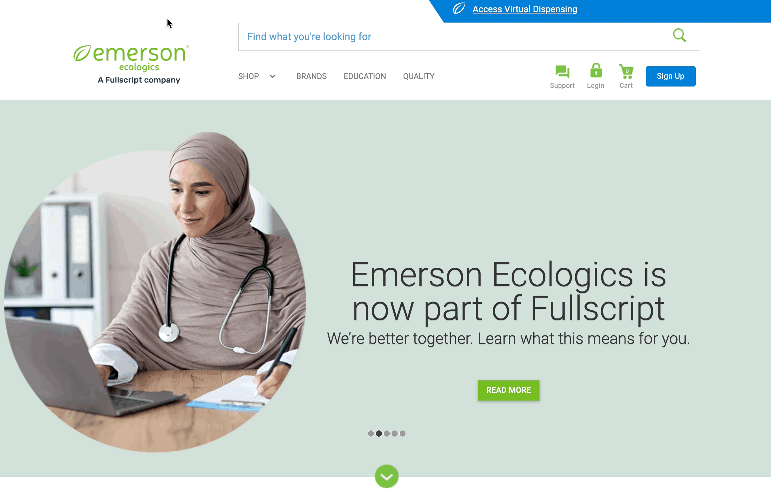 Browsing the emerson catalog.